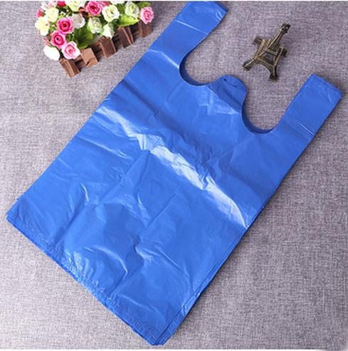加大加厚蓝色塑料袋背心袋子被子服装打包包袋礼品袋